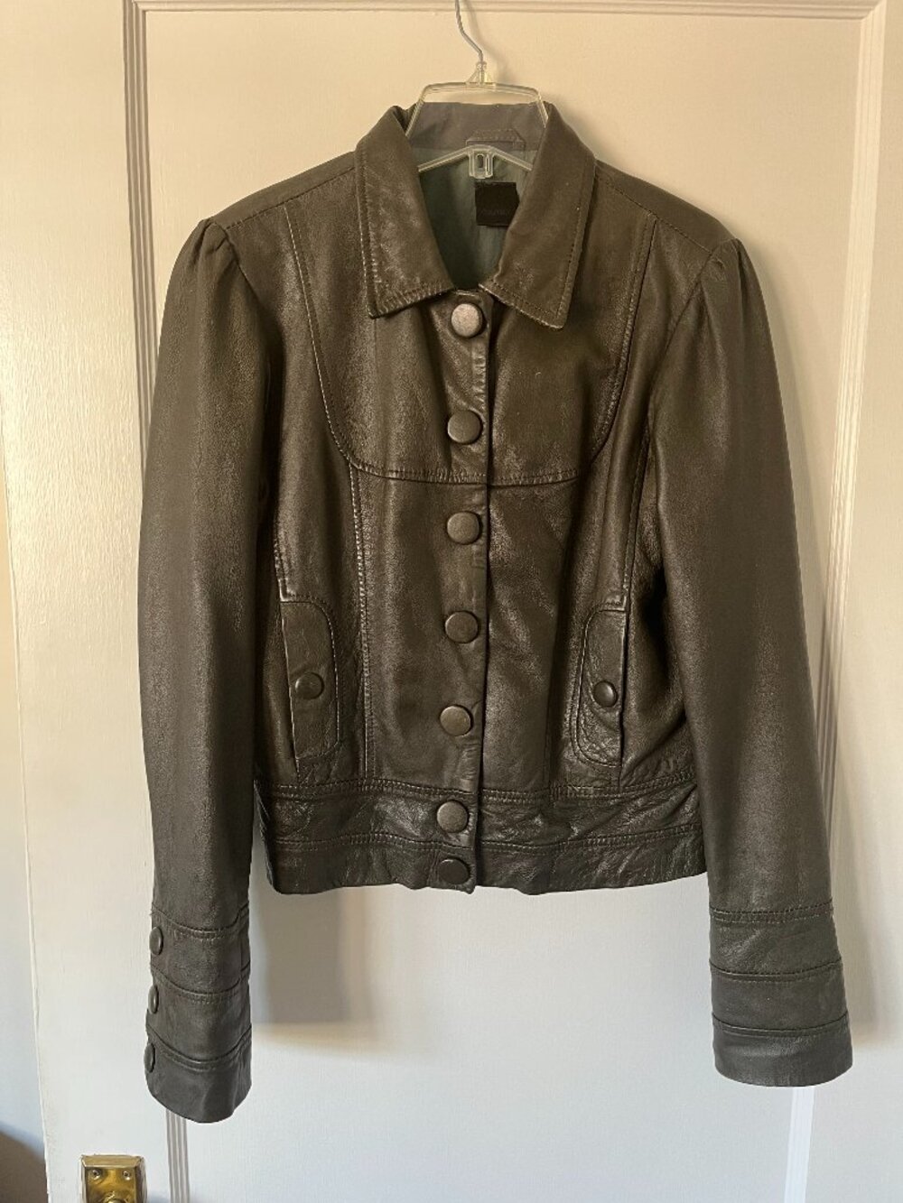 Oxmo Genuine Leather Short Jacket